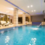 Swimming pool in hotel spa and wellness center Swimming pool in hotel spa and wellness center
