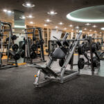 Gym, fitness center background Gym, fitness center background